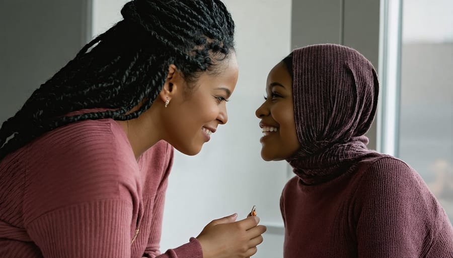 Patient consulting with healthcare provider about fertility concerns in medical office